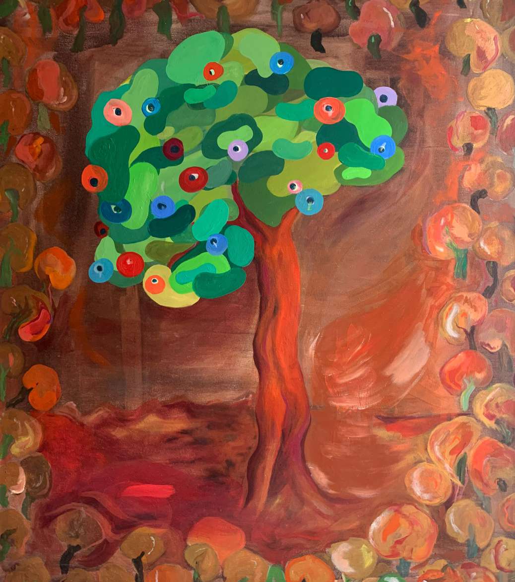 Au cœur des forêts, 2021, Oil on canvas