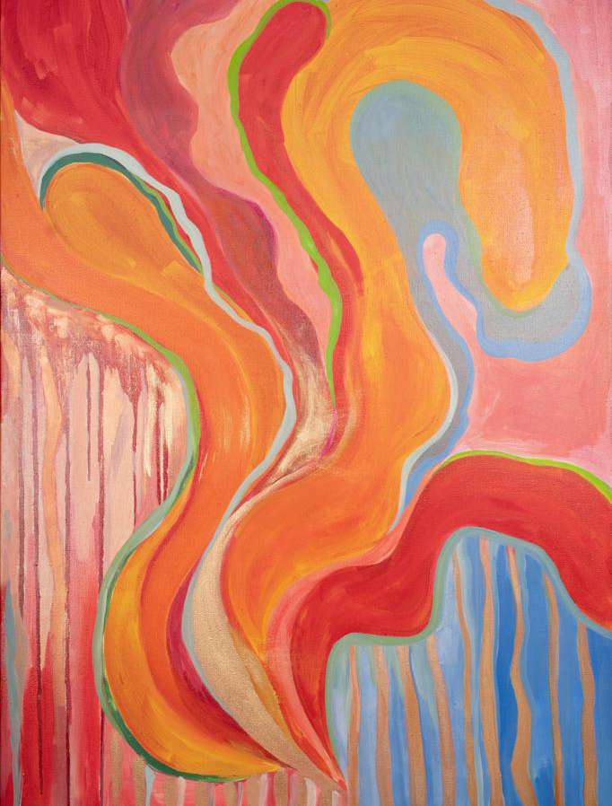 Élévation de l'âme, 2021, Oil on canvas