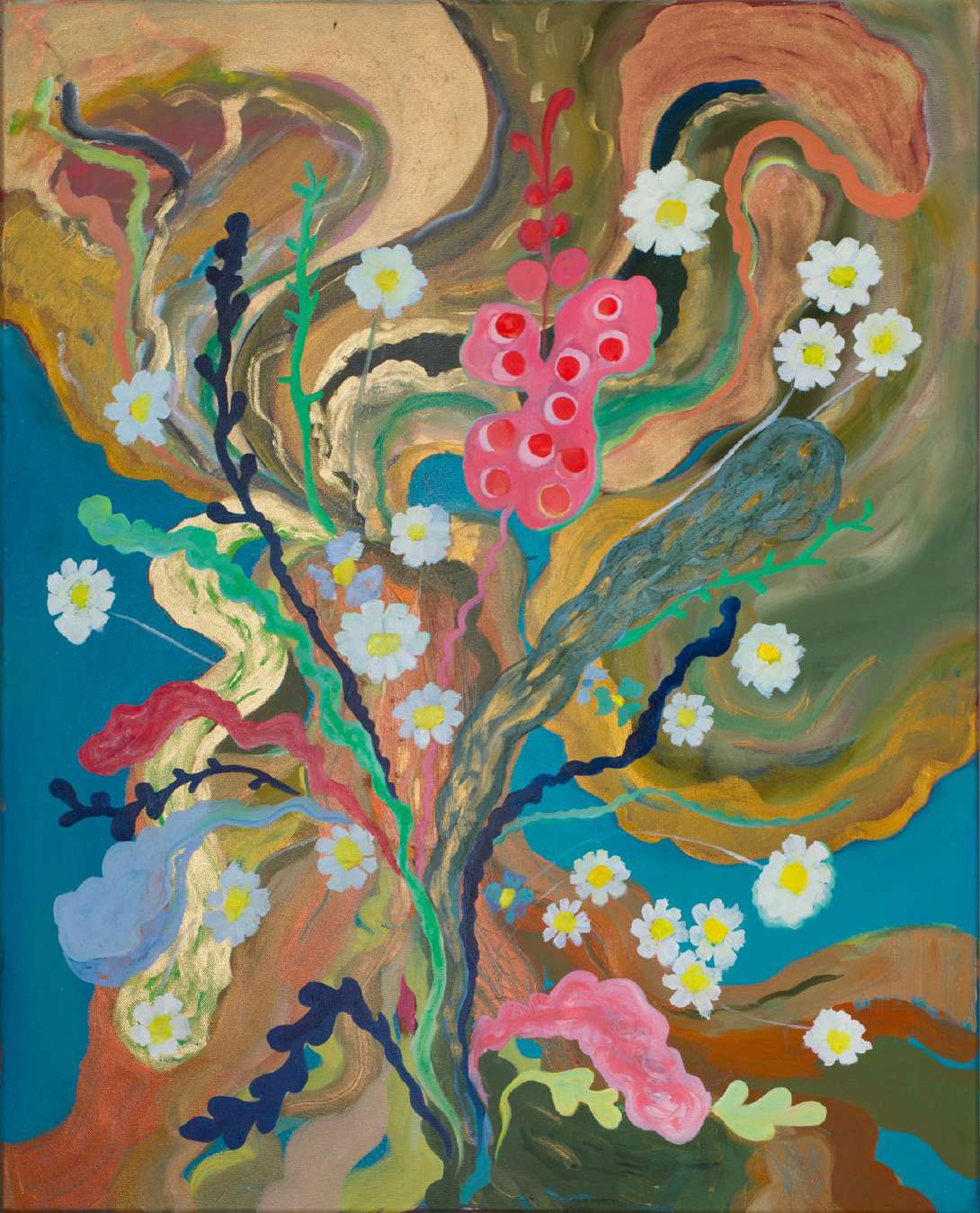 Jardin champêtre, 2024, Oil on canvas