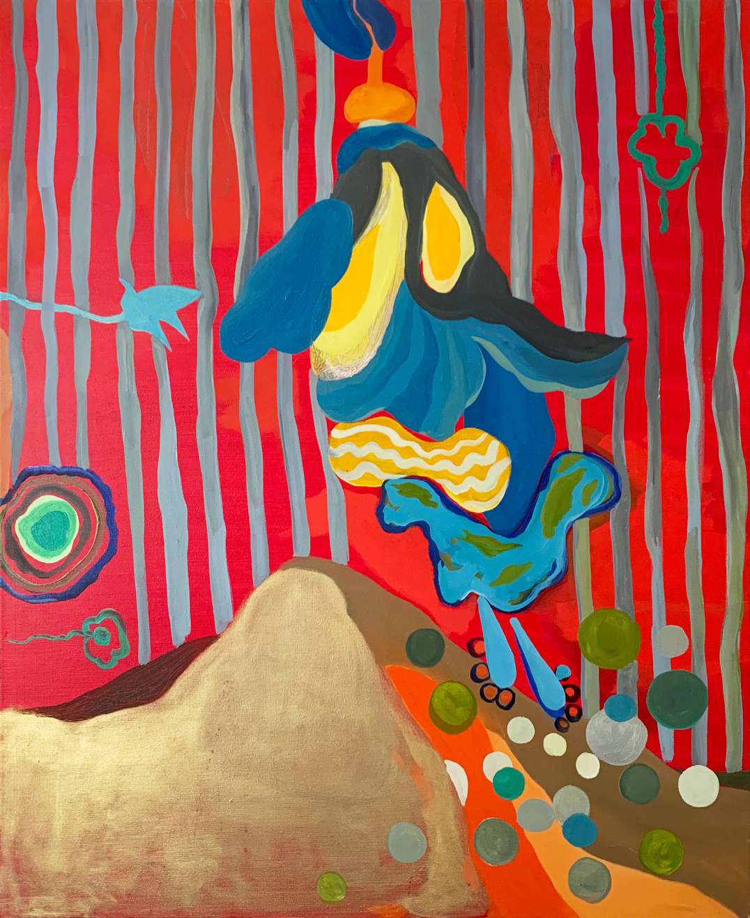 Lis des incas, 2020, Oil on canvas