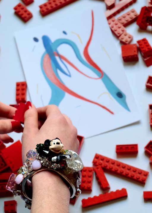 Mickey mouse, 2023, Cristaux Swarovski, objets trouvés, jouets