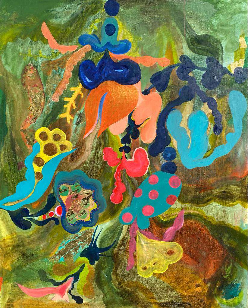 Odeur du temps, brin de bruyère, 2022, Oil on canvas