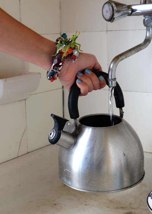 Sauterelle, 2023, Cristaux Swarovski, objets trouvés, jouets