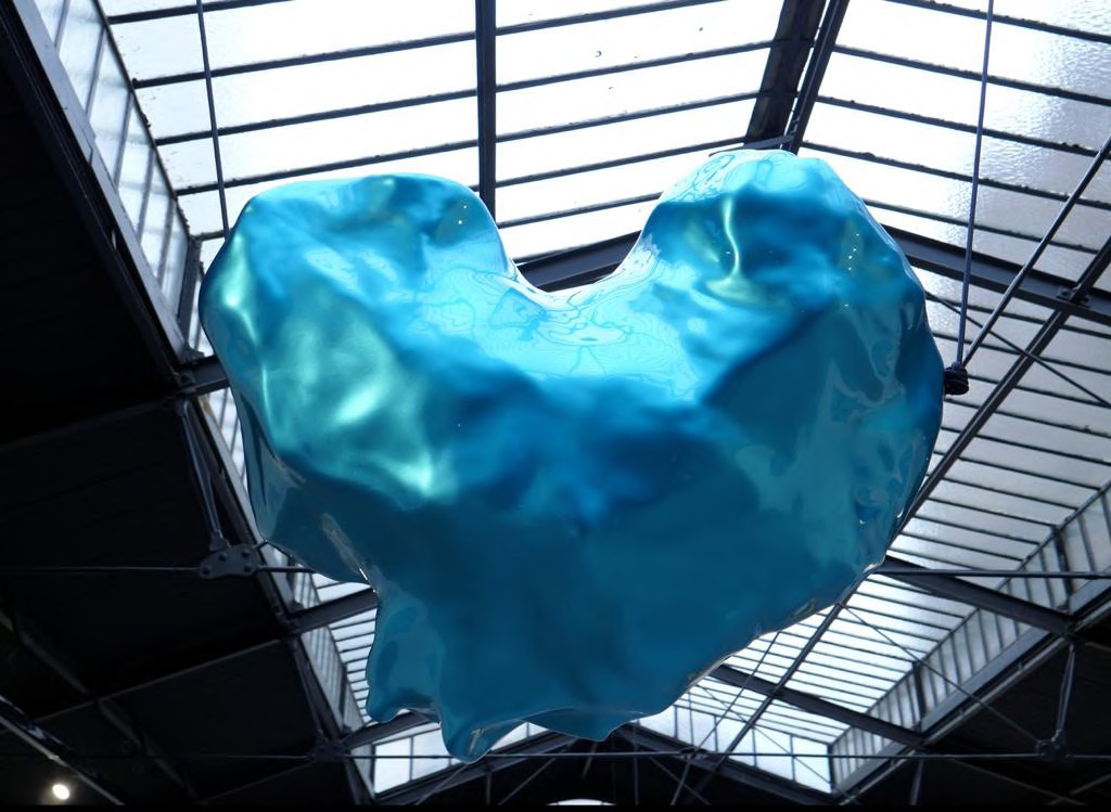 Vague impression, 2024, Fibre de verre et peinture époxy